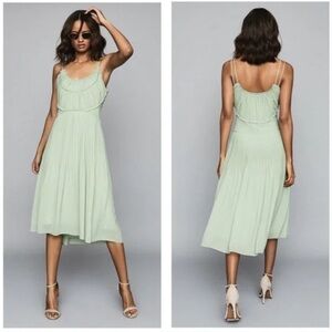 Reiss Thora Pleated Front Cami-Dress